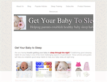 Tablet Screenshot of get-your-baby-to-sleep.com